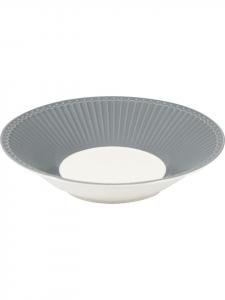 Тарелка для пасты ALICE STONE GRAY Серый Greengate