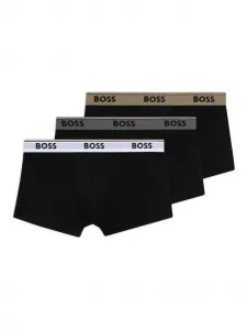 Комплект из трех боксеров с логотипом Boss, черный
