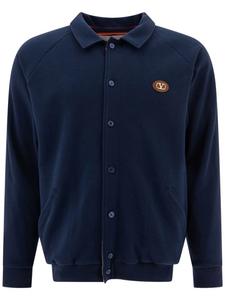 Кардиган с нашивкой-логотипом Valentino Garavani, синий