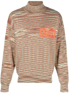 Джемпер Space Dye с высоким воротником Aries, нейтральный