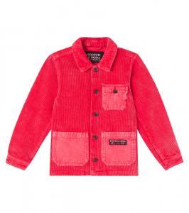 Хлопковая вельветовая рубашка-овершот Scotch & Soda Kids, Ketchup