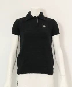 Вязаный пуловер с коротким рукавом Archivio, цвет Black (001)