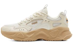 Женские повседневные кеды PEAK с амортизацией, износостойкие, дышащие, противоскользящие, низкие, бежевый/белый канвас