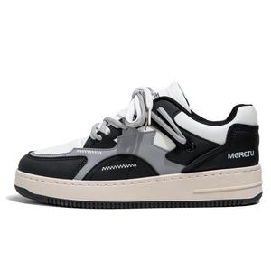 Износостойкие амортизирующие дышащие бесшумные балансировочные низкие детские скейтбординг кроссовки для подростков Cotton Gene, черный