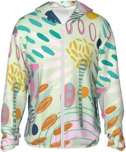 Тонкая спортивная худи с длинным рукавом для защиты от солнца Leaves Nature