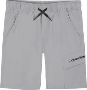 Шорты-карго Calvin Klein для мальчиков, затягивающиеся на шнурок, Silver Grey