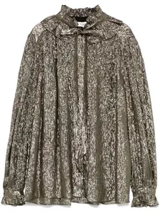 Блузка из ткани ламе CHLOÉ, черный