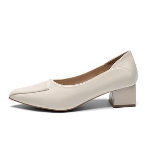 Женские туфли на платформе ZHR с массивным каблуком 5 см, черные