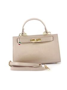 Кожаная сумка через плечо Florence бежевого цвета примерно 23 см Florence