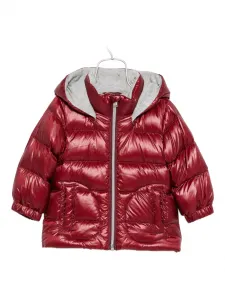 Стеганая куртка с капюшоном Herno Kids, красный