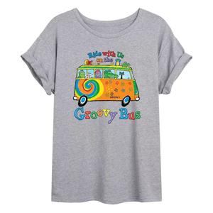 Большая футболка с рисунком кота Пита для юниоров "Groovy Bus" Licensed Character