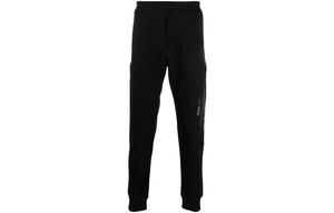 Черные хлопковые спортивные брюки с логотипом Alexander McQueen