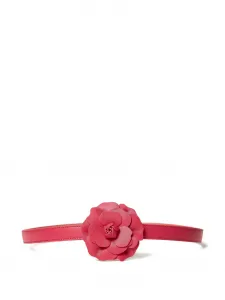 Пояс с цветочной аппликацией Twinset, розовый