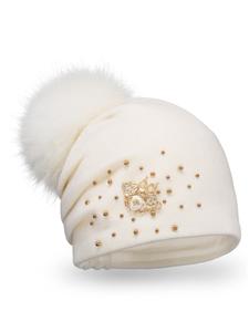 Шапка Vivisence 7079, экрю