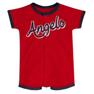 Красный комбинезон для младенцев Los Angeles Angels Power Hitter Outerstuff