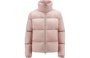 Пуховик женский светло-розовый Moncler, светло-розовый