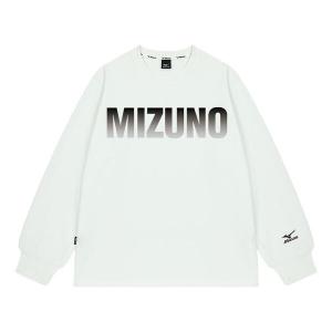 Футболка graphic long sleeve t-shirt 'white' Mizuno, белый