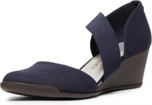 Женские туфли на танкетке Anne Klein Tara, темно-синий