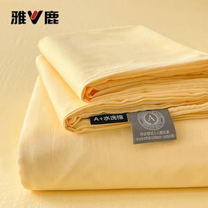 Yalu Простыня 200х230 см из хлопка, цвет бежевый, мягкая, дышащая