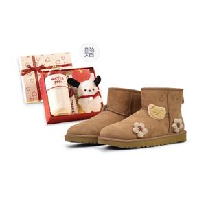 Ботинки короткие UGG Classic Mini износостойкие, коричневый
