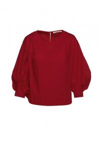 Бордовый топ с рукавами-бегунками Conquista, бордовый