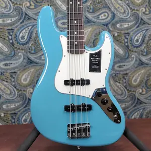 Бас-гитара Fender Player Series II Jazz Bass, цвет Акватон Синий