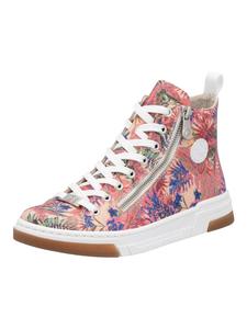 Высокие кроссовки rieker, розовый