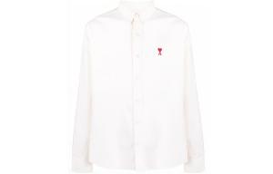 Футболка белая Paris Ami De Coeur с вышитым логотипом AMIPARIS