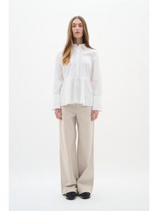 Рубашка AtlasIW Peplum Fit в чисто-белом цвете InWear