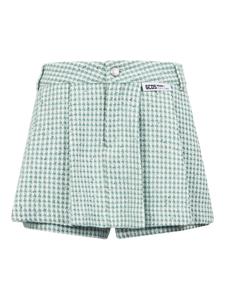 GCDS клетчатые шорты, зеленый