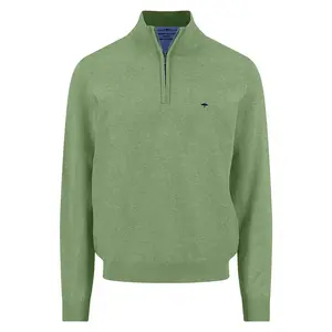 Свитер Fynch Hatton 1613215 с половинной молнией, зеленый
