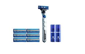 Набор мужских инструментов для бритья Sharp Speed из десяти предметов Gillette