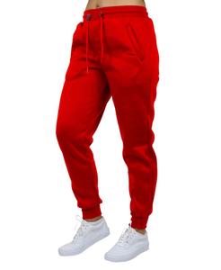 Женские спортивные брюки свободного кроя на флисовой подкладке Galaxy By Harvic, Red