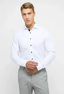 Рубашка Eterna с длинными рукавами "SLIM FIT", белый