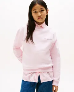 Длинный рукав детская рубашка в полоску Tommy Hilfiger, розовый