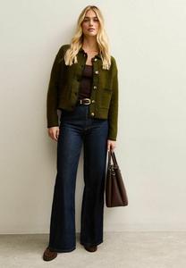 Кардиган New Look STITCH COLLARED, Olive