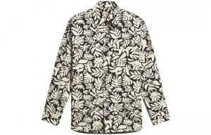 Футболка с принтом "Глаза и листья" MARNI, разноцветная