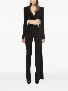 Брюки, украшенные стразами NISSA, черный