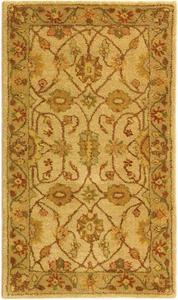 SAFAVIEH Antiquity Collection ковер 69 x 122 см Ivory / Light Green AT17A ручной работы традиционный восточный премиум шерстяной акцентный