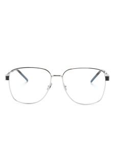 Saint Laurent Eyewear очки SL M134 в квадратной оправе, серебристый