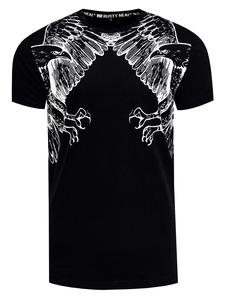 Футболка с принтом American Equal черного цвета Rusty Neal