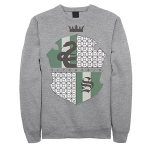 Мужской флисовый пуловер Deathly Hallows 2 Slytherin Shield Harry Potter