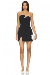 Платье-Пазл без бретелек Amanda Uprichard, черный