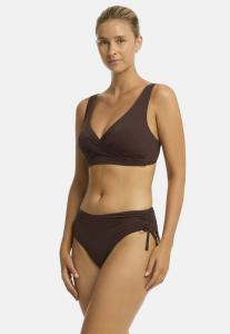 Топ бикини SEA LEVEL ESSENTIALS CROSS FRONT MULTIFIT, Cocoa/Brown