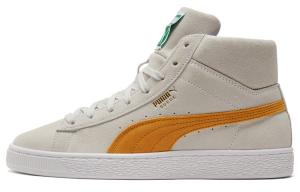 Кроссовки Puma Suede Mid White Mineral Yellow