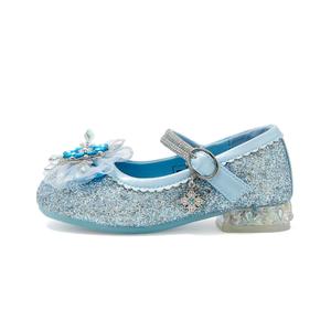 Детские кожаные туфли серии Frozen Series с противоскользящей подошвой, амортизирующие и износостойкие. Disney, синий