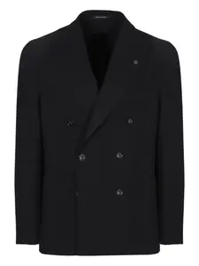 Двубортный шерстяной пиджак Tagliatore, синий