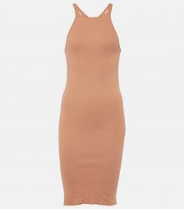 Хлопковое мини-платье Rick Owens, розовый