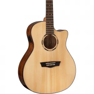 Акустико-электрогитара Washburn WLO10SCE серии Woodline 10
