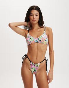 Cotton:On тонких бретелях собранные бразильские плавки бикини в многоцветном цвете